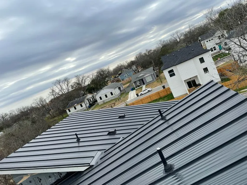 Standing seam metal roof panels with vents for Skylight Repair in Suncrest